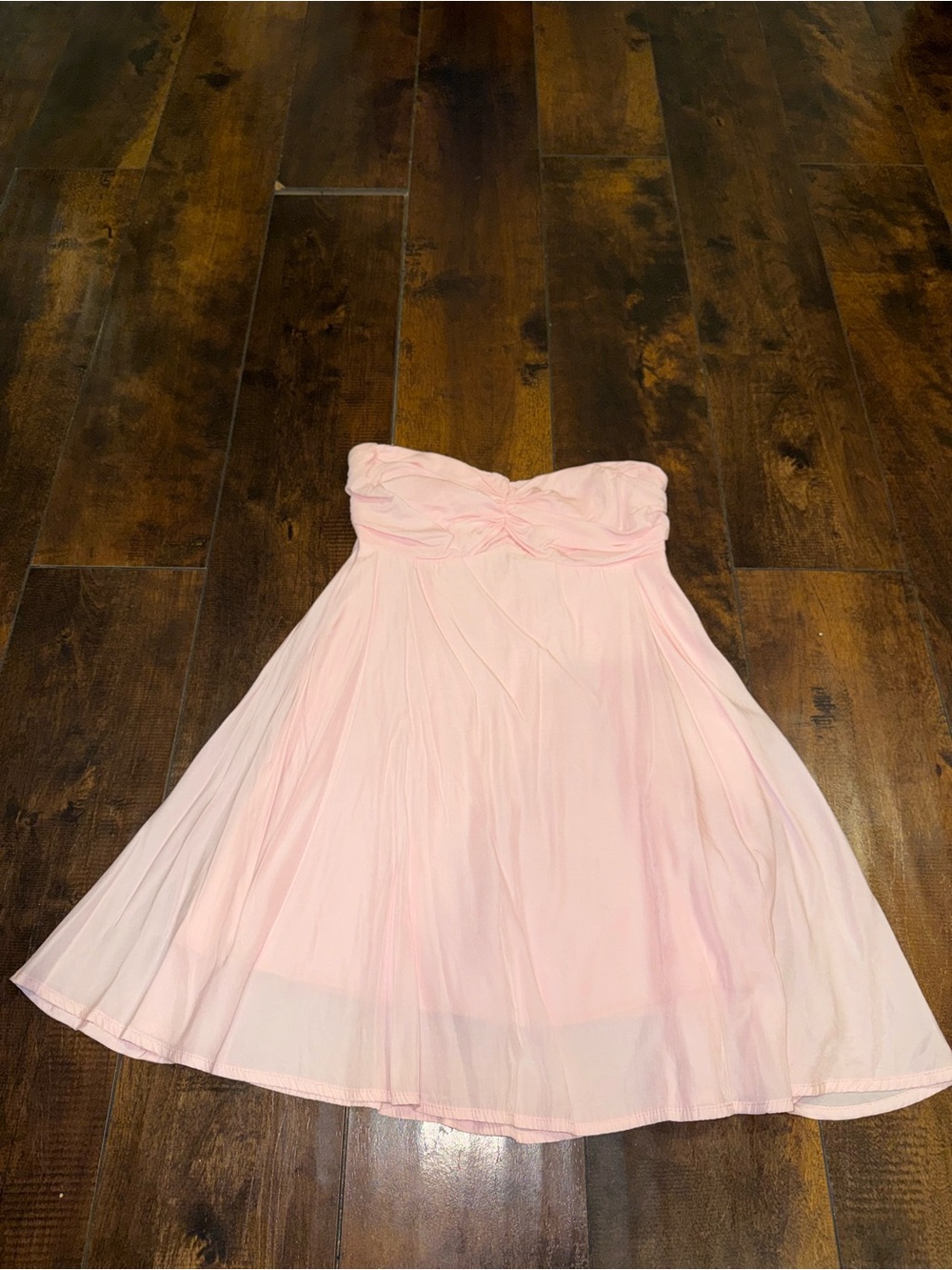 Edikted Soft Pink Strapless Circle Skirt